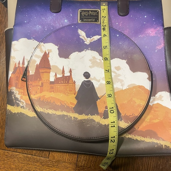 Loungefly Harry Potter Purple and Tan Shoulder Bag - Picture 3 of 5